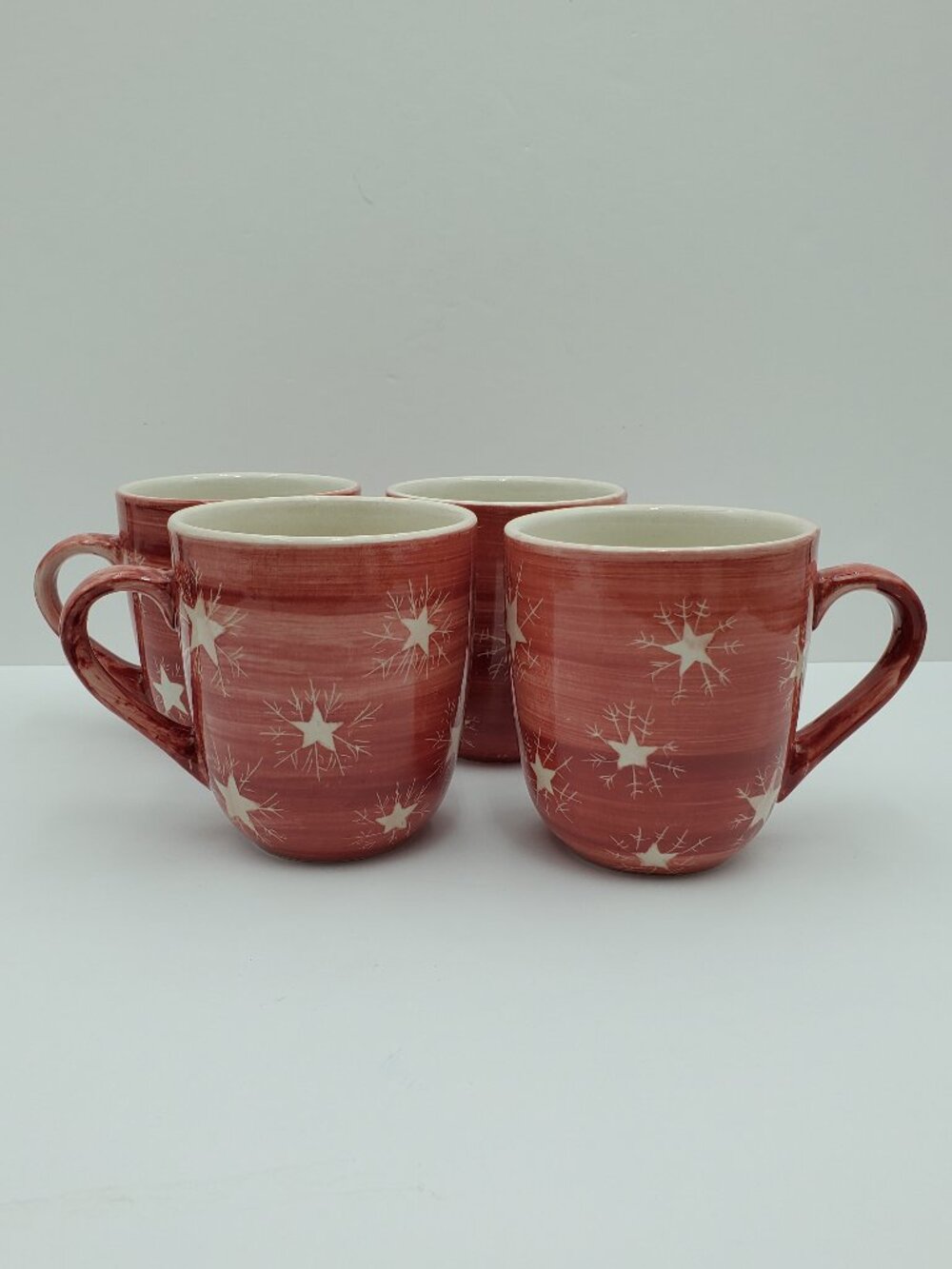 Mulberry Home Collection Red Star Mugs Genmert Red Star Swirl Mugs